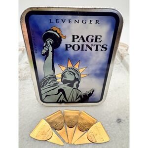 Levenger Brass Bookmarks Page Points 72 Pc Bulk Lot Book Tabs Teacher